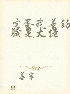 完蛋我养的小白脸是大佬