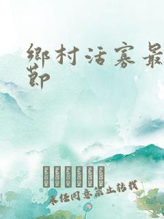 乡村活寡最新章节