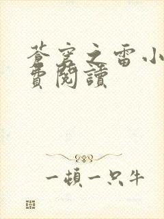 苍穹之雷小说免费阅读