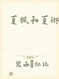 夏枫和夏琳