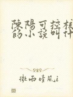 陈阳可控核聚变的小说叫什么名字