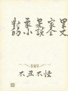 对象是家里安排的小说全文免费阅读