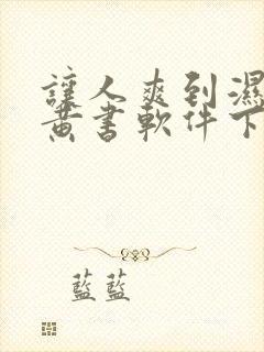 让人爽到湿的小黄书软件下载