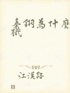 秦钢为什么被解职