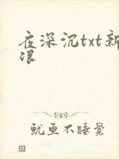 夜深沉txt新浪