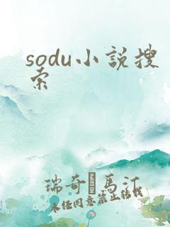 sodu小说搜索