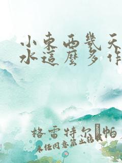 小东西几天没做水这么多作文漫画