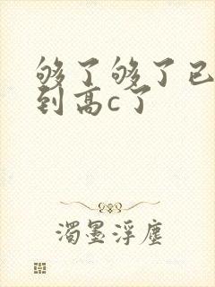 够了够了已经满到高c了
