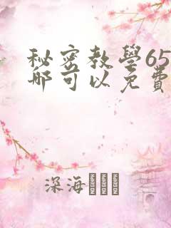 秘密教学65在哪可以免费阅读