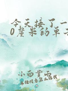 今天接了一个30厘米的单子