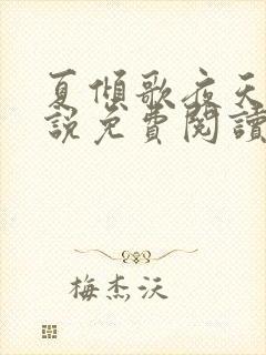 夏倾歌夜天承小说免费阅读