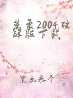 万象2004破解版下载