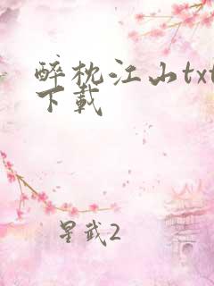 醉枕江山txt下载