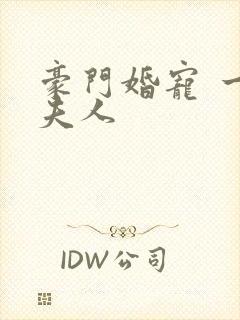 豪门婚宠 一品夫人