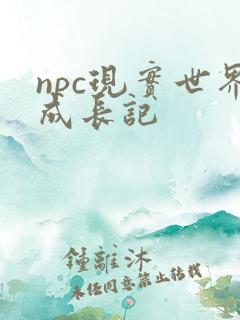 npc现实世界成长记