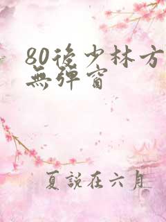 80后少林方丈无弹窗