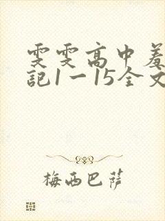 雯雯高中羞辱日记1一15全文