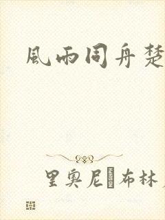 风雨同舟楚秋