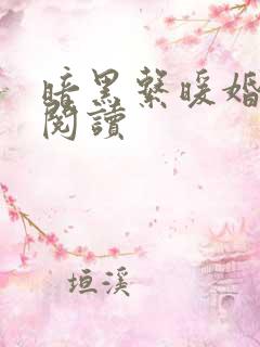 暗黑系暖婚免费阅读