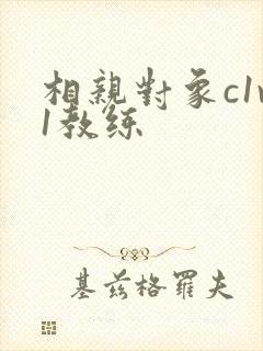 相亲对象c1v1教练