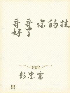 哥哥你的技术太好了