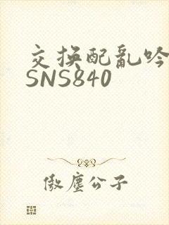 交换配乱吟粗大SNS840