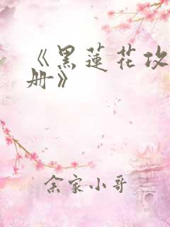 《黑莲花攻略手册》