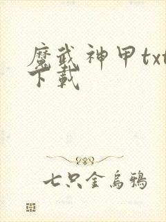 魔武神甲txt下载