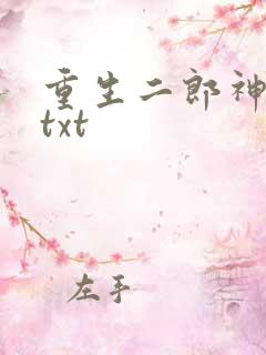 重生二郎神杨戬txt