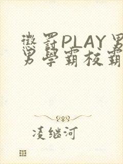 惩罚PLAY男男学霸校霸