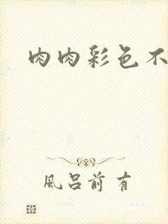 肉肉彩色不遮挡