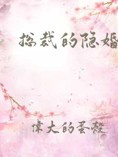 总裁的隐婚新娘