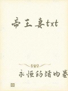 帝王妻txt
