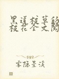 黑道校草的黑道校花全文阅读