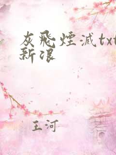 灰飞烟灭txt新浪