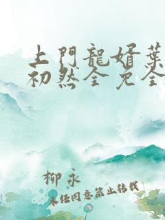 上门龙婿叶辰萧初然全免全集