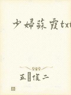 少妇苏霞txt