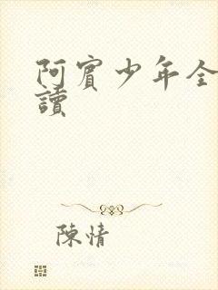 阿宾少年全文阅读