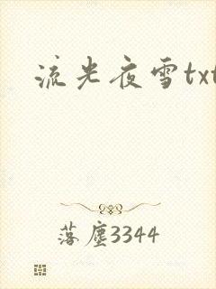 流光夜雪txt
