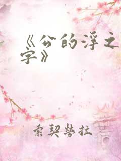 《公的浮之手中字》