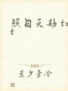 照日天劫 txt