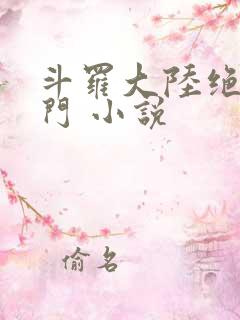 斗罗大陆绝世唐门 小说