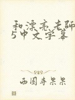 和漂亮老师做爰5中文字幕