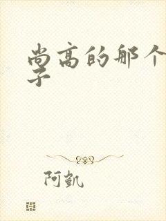 尚高的那个臭小子