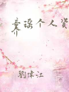 童瑶个人资料简介