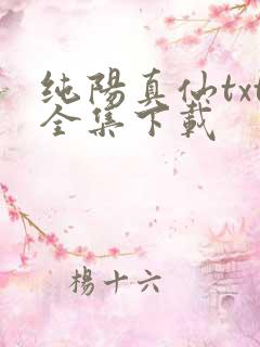 纯阳真仙txt全集下载
