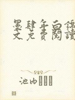 墨肆年白锦瑟全文免费阅读 小说