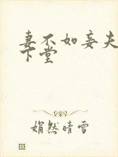 妻不如妾夫人要下堂