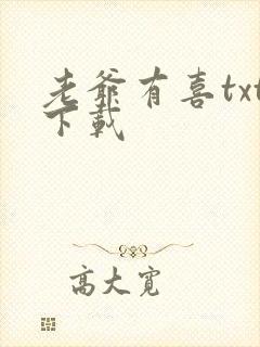老爷有喜txt下载