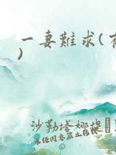 一妻难求(有肉)